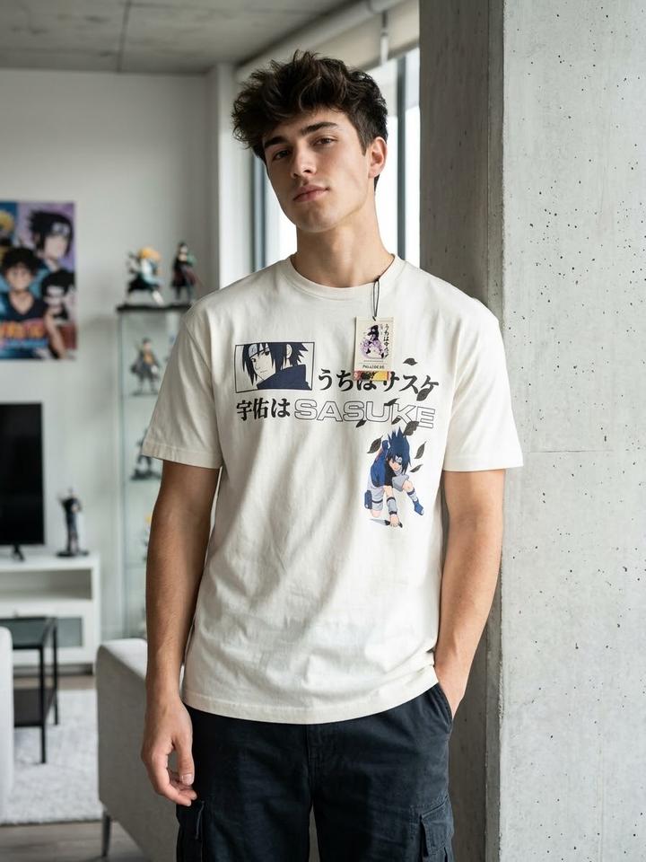 Pull & Bear Футболка PULL&BEAR Naruto Sasuke