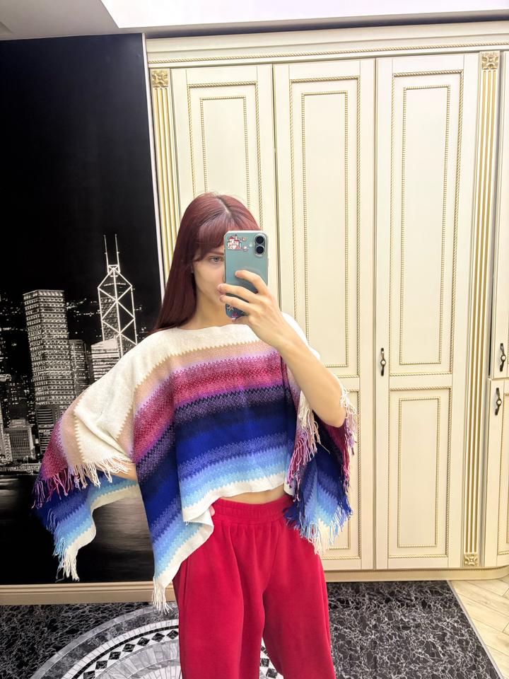 Оригинальное кашемировое пончо Missoni