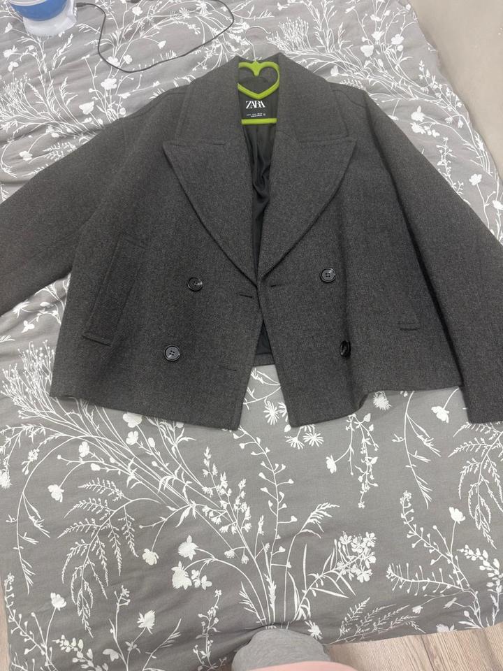 Укороченное пальто ZARA