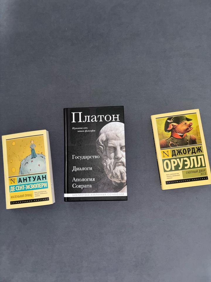Комплект книг: Платон, Оруэлл, Экзюпери