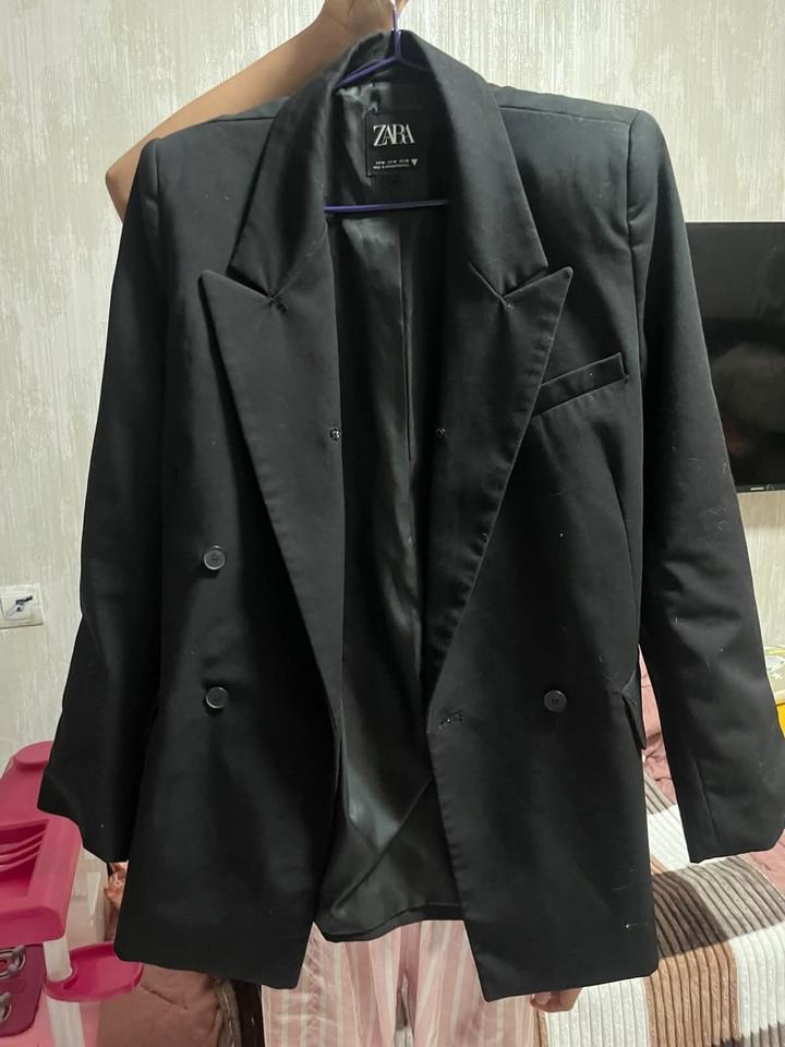 Двубортный пиджак ZARA