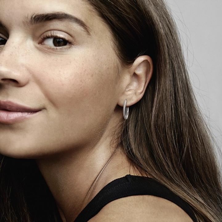 Серьги-кольца Pandora