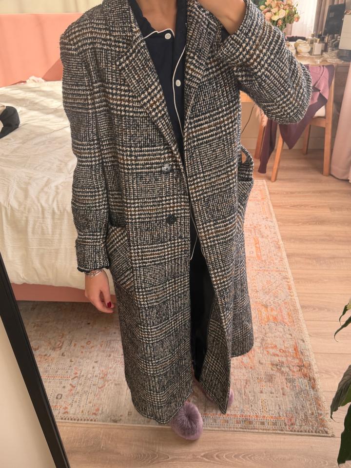 Пальто в гусиную лапку