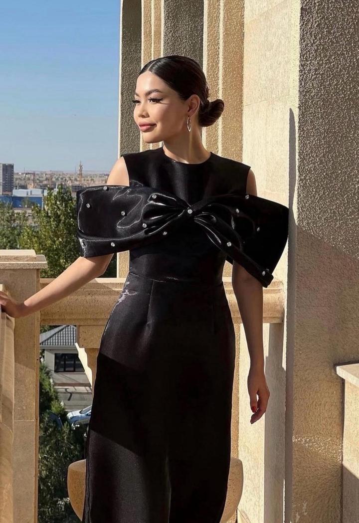 Stylish Вечернее платье с бантом