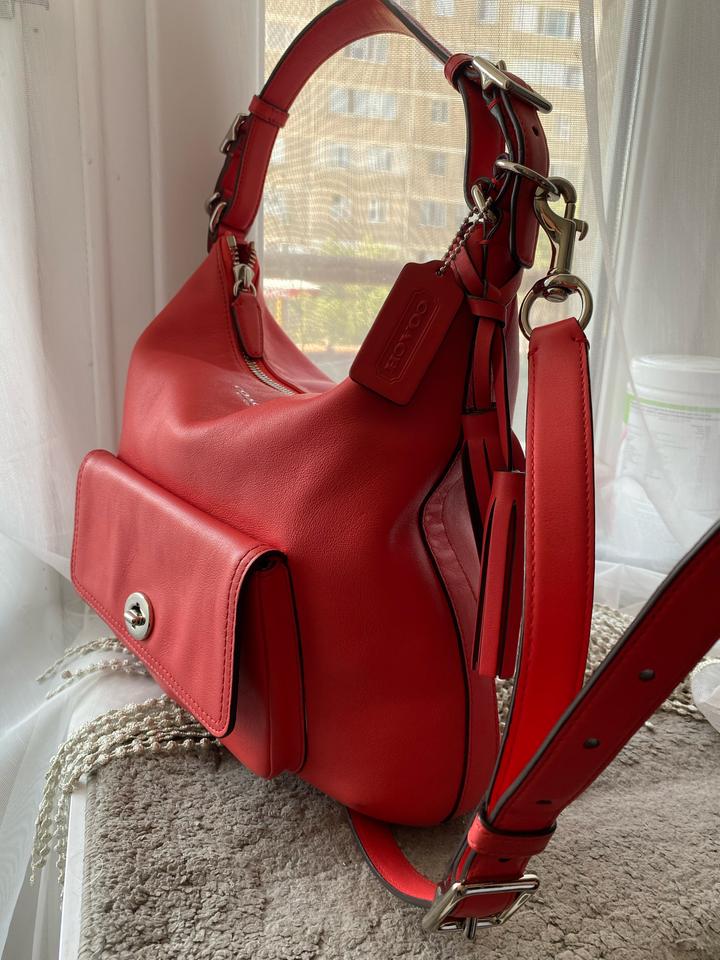 Кожаная сумка Coach