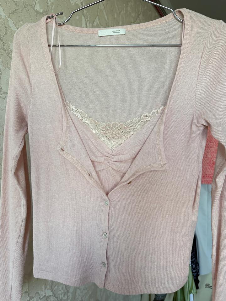 кардиган с кружевом Zara