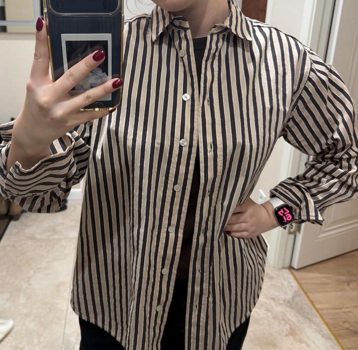 Рубашка ZARA в полоску