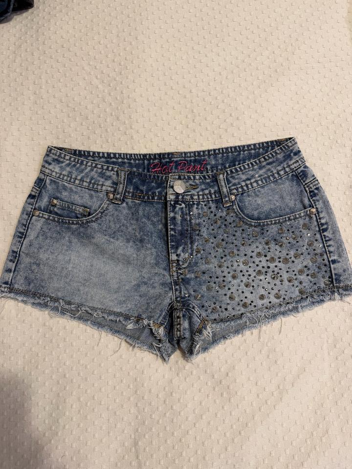Denim&Co Джинсовые шорты Denim Co. с заклепками