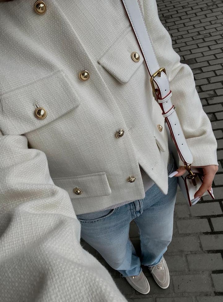 твидовый жакет Zara