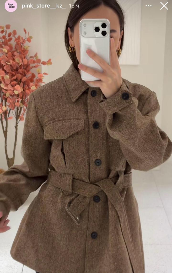 Куртка с поясом, тренч Pink store🛍️
