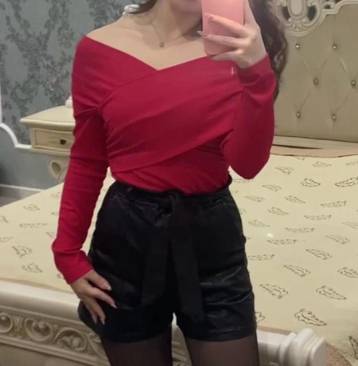 розовый лонгслив