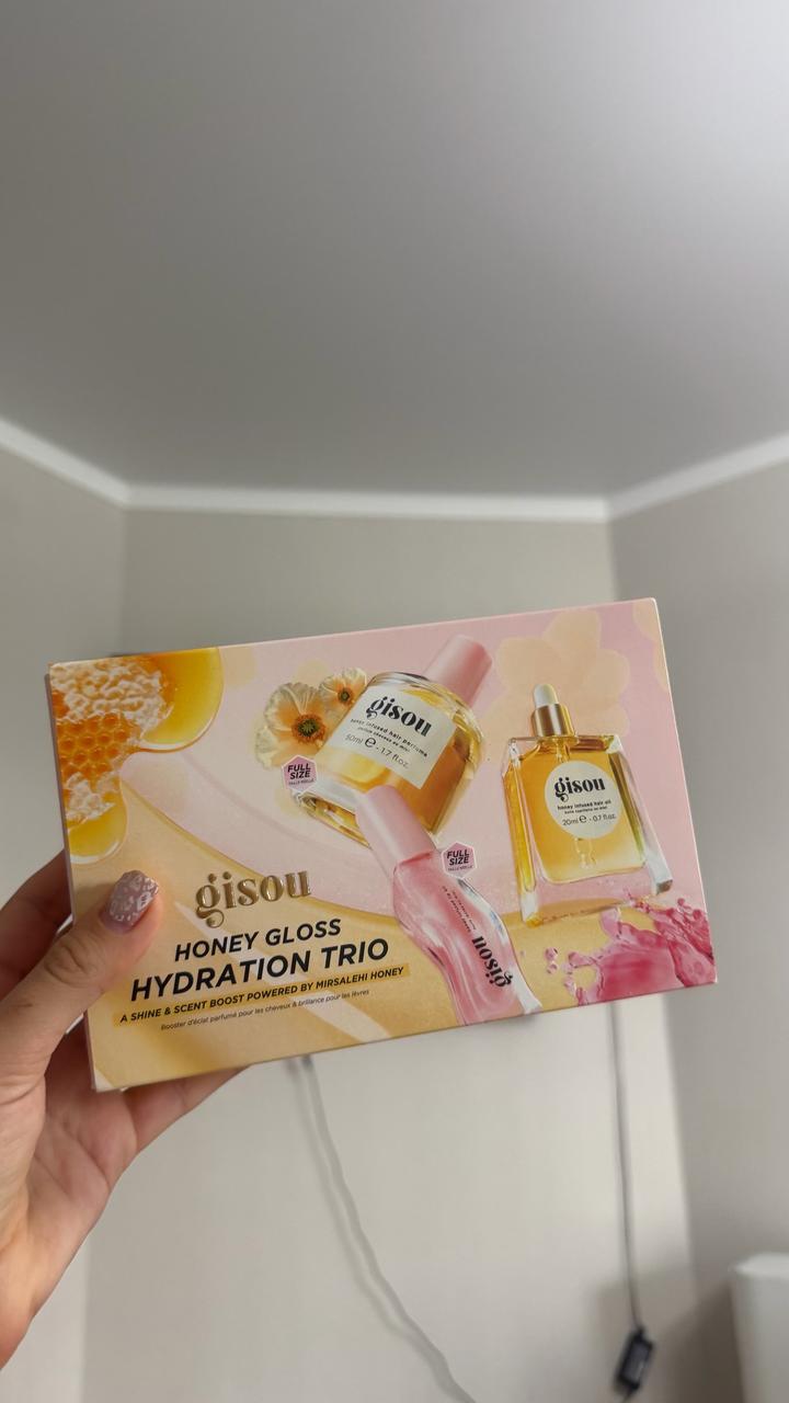 Gisou Honey Gloss Hydration Trio набор косметики