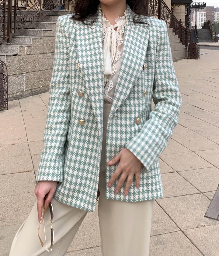 Zara Блейзер гусиная лапка
