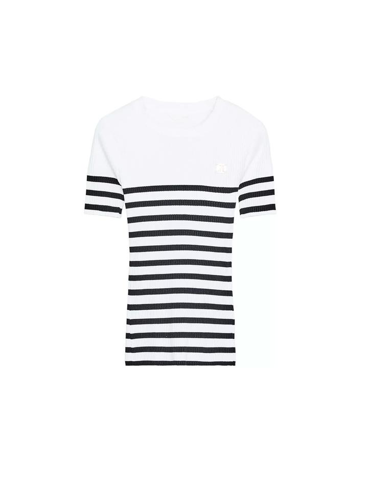 Zara Футболка в полоску приталенная