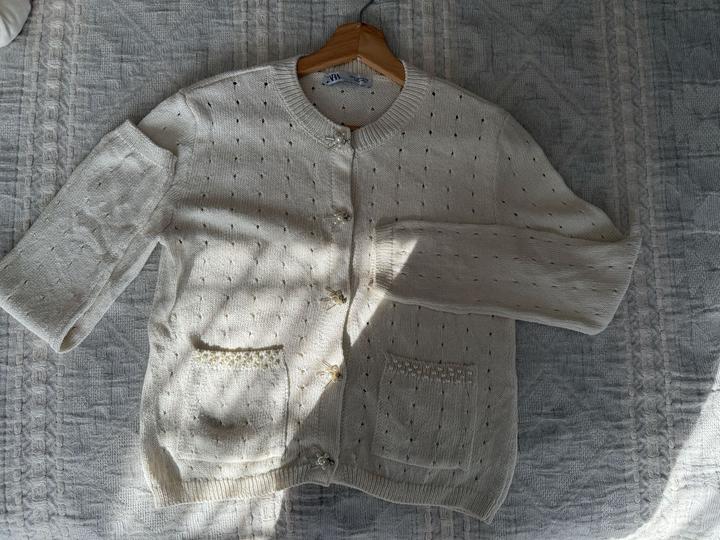 Кардиган ZARA с жемчугом