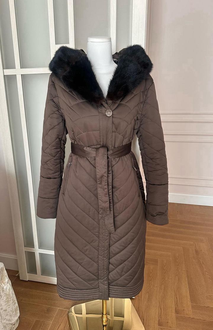 Fujinyusheng Collection Пуховик с воротником из норки