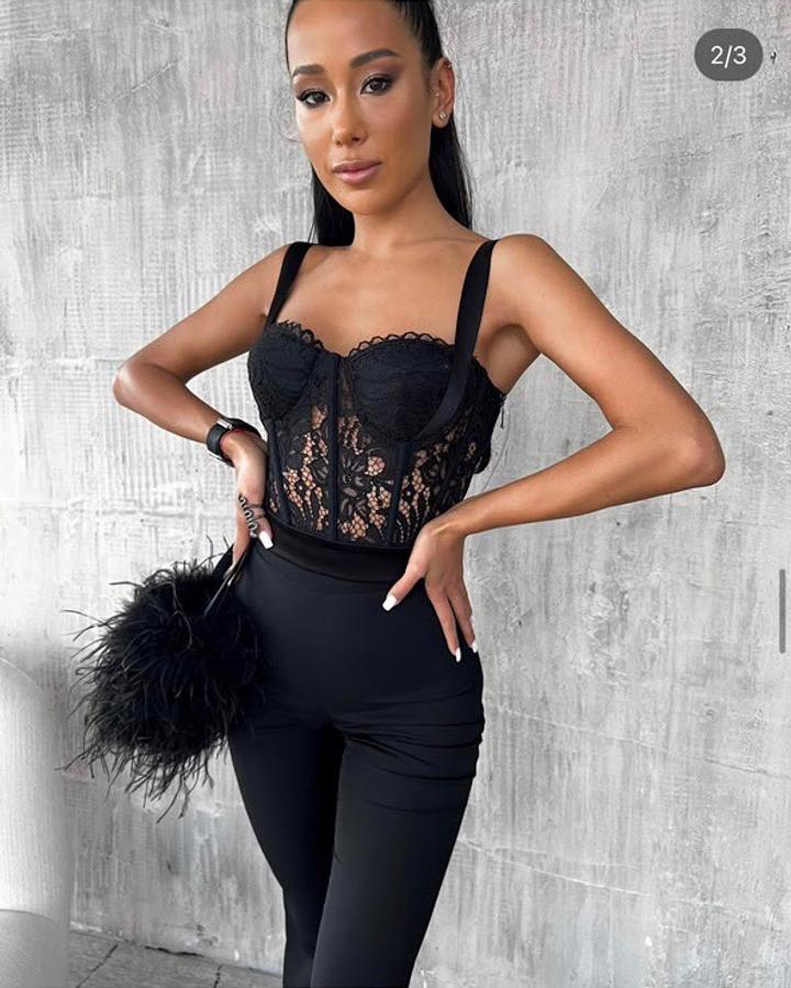 Кружевное боди-корсет Blacky
