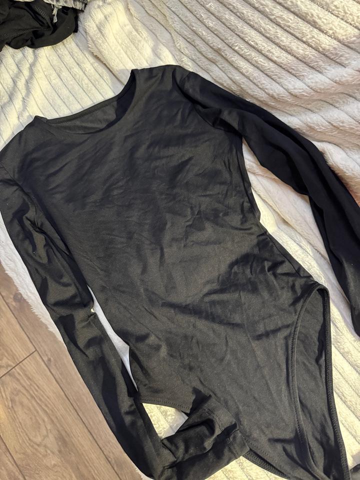 Zara Женское боди с длинным рукавом
