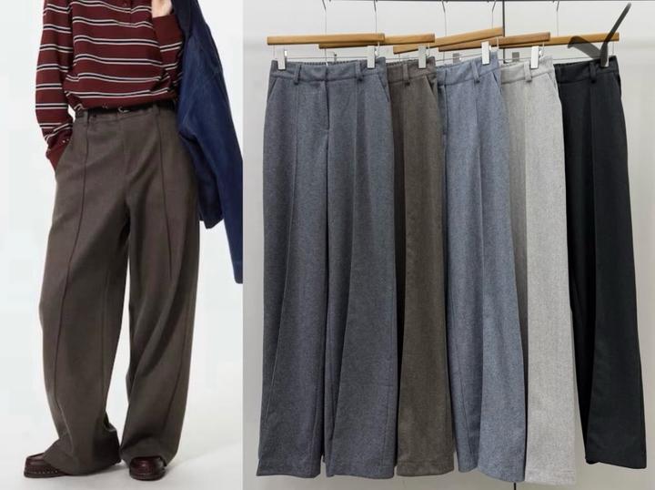 Широкие брюки под Uniqlo в черном цвете