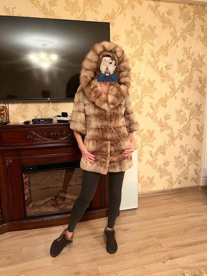 47 Brand Шуба норка ворот куница