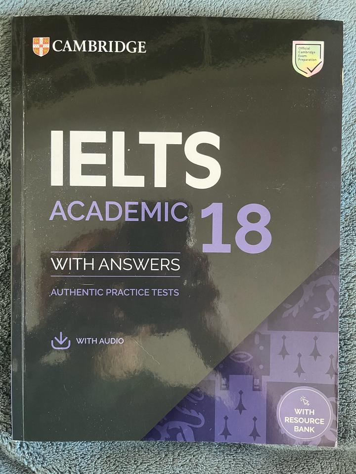 Cambridge IELTS 18 Academic with Answers + Audio