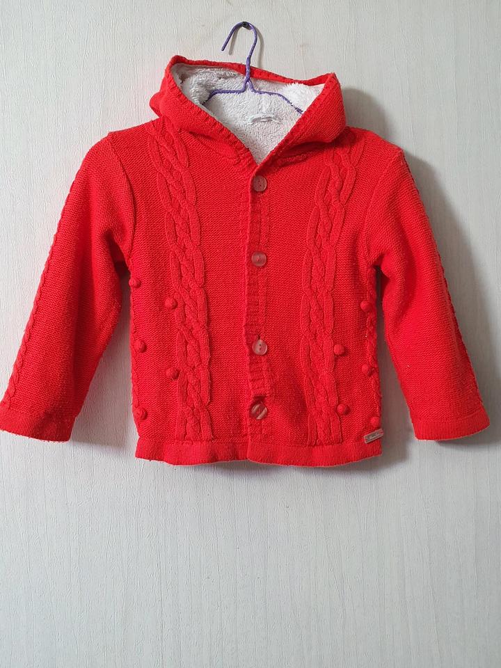 Monna Rosa Кофта на подкладе коралловая на девочку