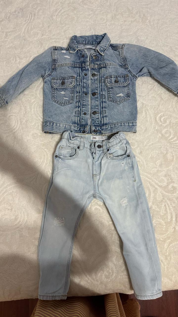 Джинсовый комплект ZARA для мальчика