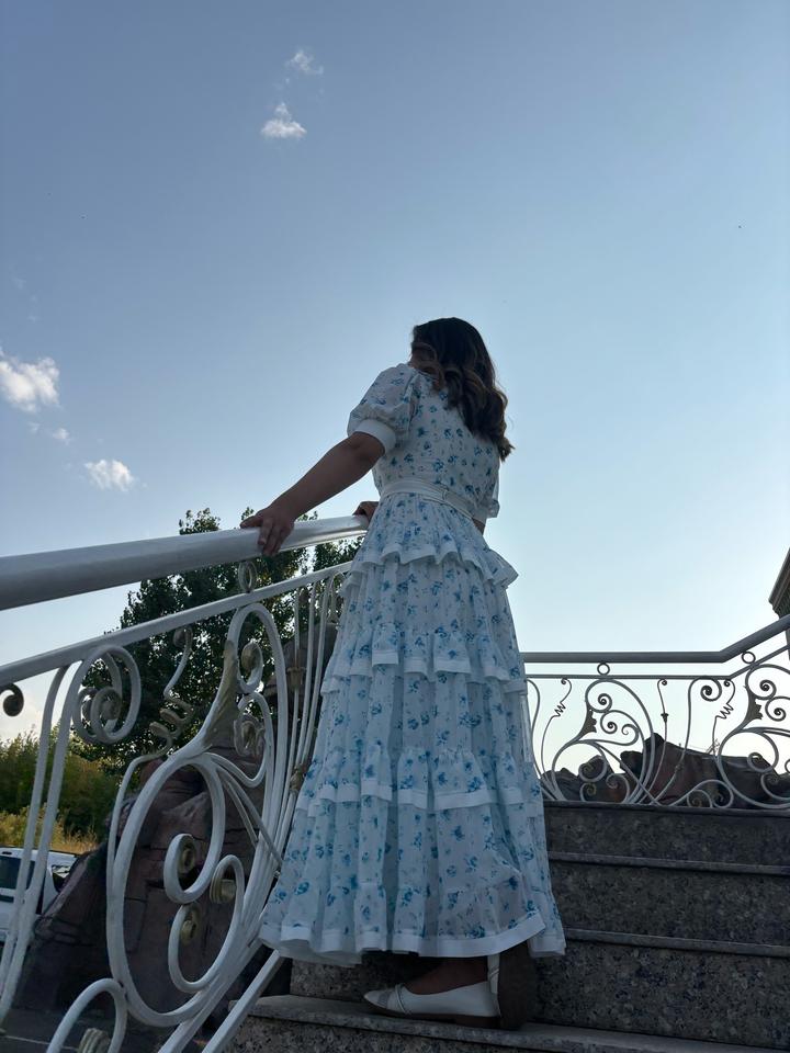 Вечернее платье синее