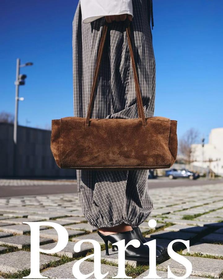 Acne Studios Сумка багет из замши