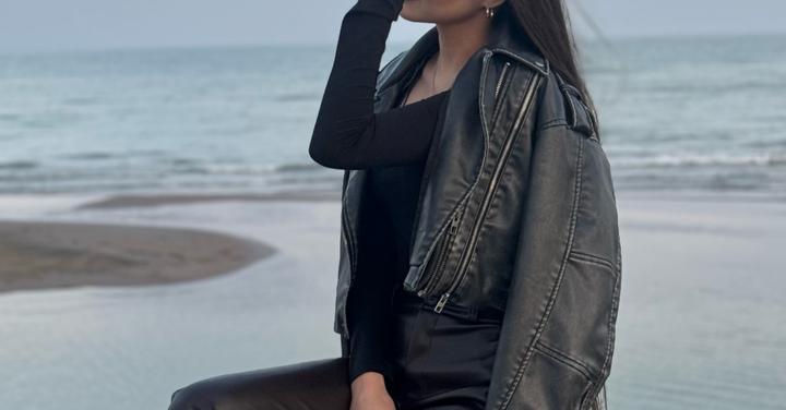 Zara кожанка