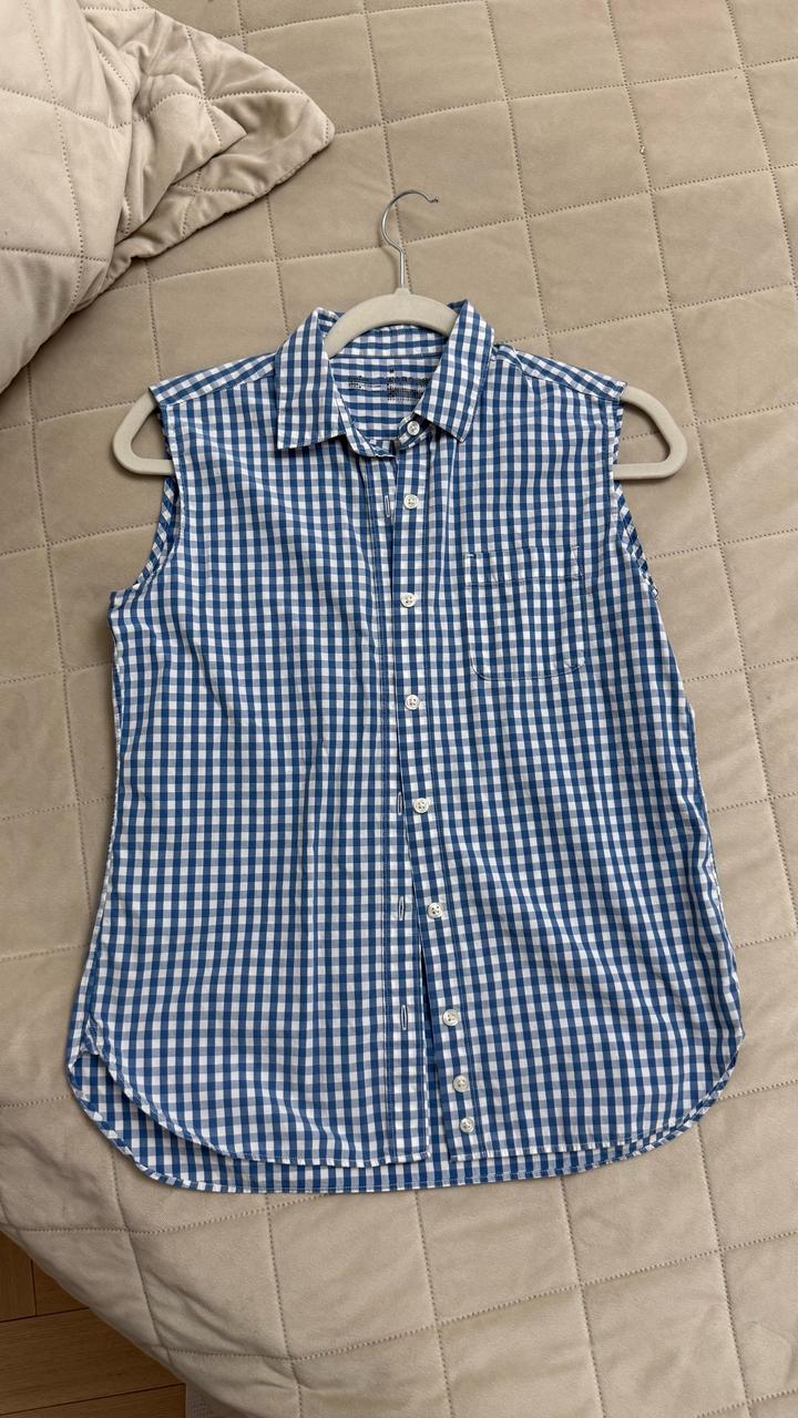 Uniqlo Рубашка без рукавов в клетку