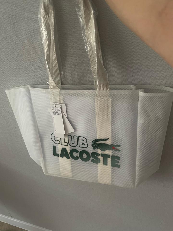 Сумка-тоут прозрачная для пляжа или спорта Lacoste