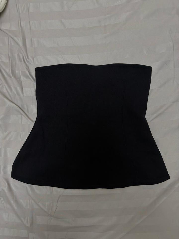 Zara Черный топ-корсет
