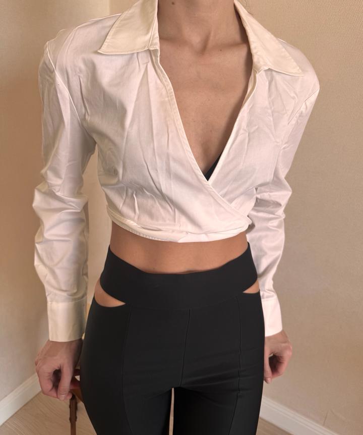 Zara Укороченная рубашка