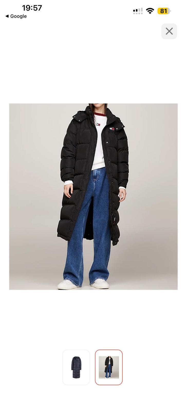 Черный пуховик оригинал Tommy Hilfiger