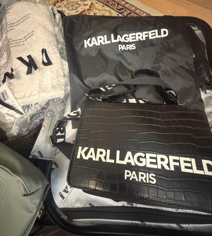 Кожаная сумка Karl Lagerfeld