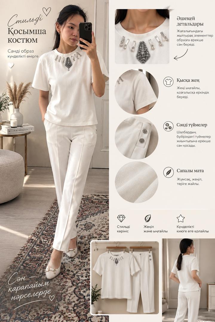 Gizia Костюм с декоративными элементами