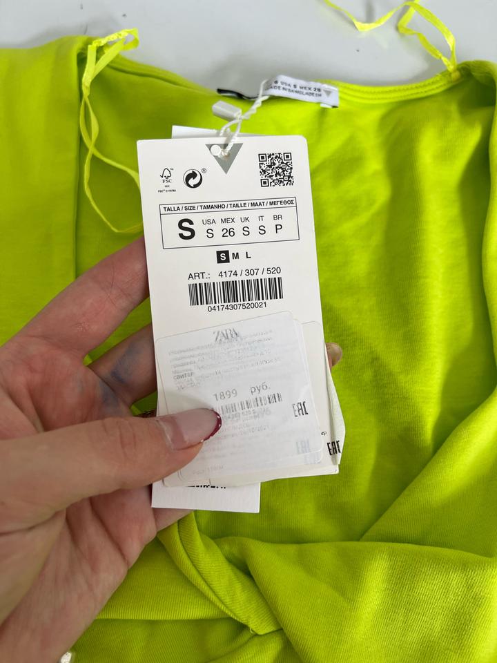 Zara лонгслив новый с этикетками s