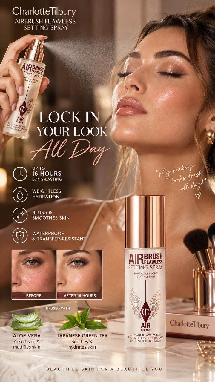 Спрей-фиксатор макияжа Charlotte Tilbury Airbrush Flawless Setting Spray
