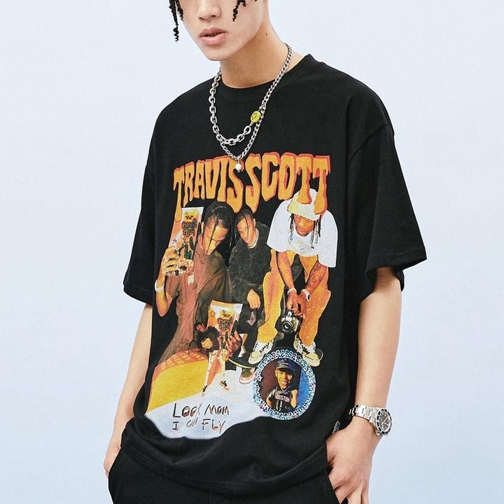 Футболка с принтом Travis Scott