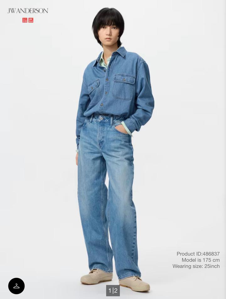 Новые джинсы JW Anderson Uniqlo 24