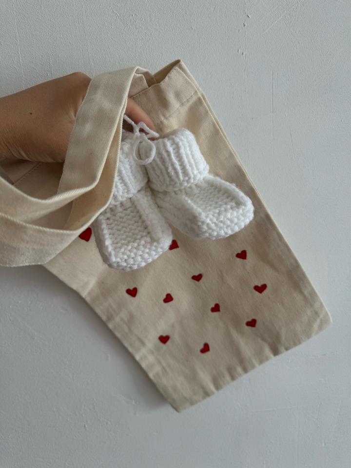 Handmade (ручная работа) Сумка-шопер с пинетками НОВОЕ