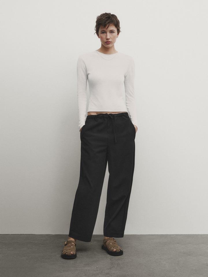 Брюки на резинке Massimo Dutti