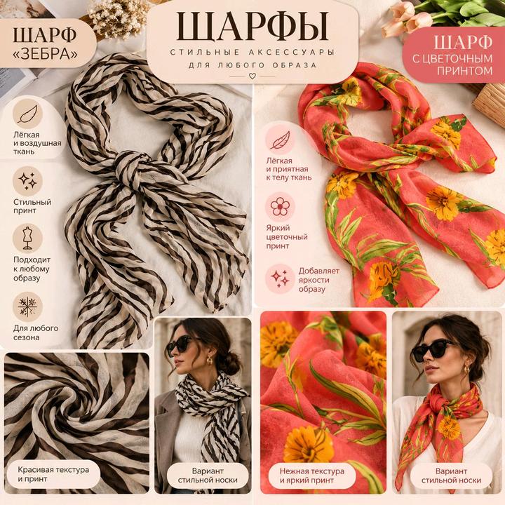 Шифоновые шарфики
