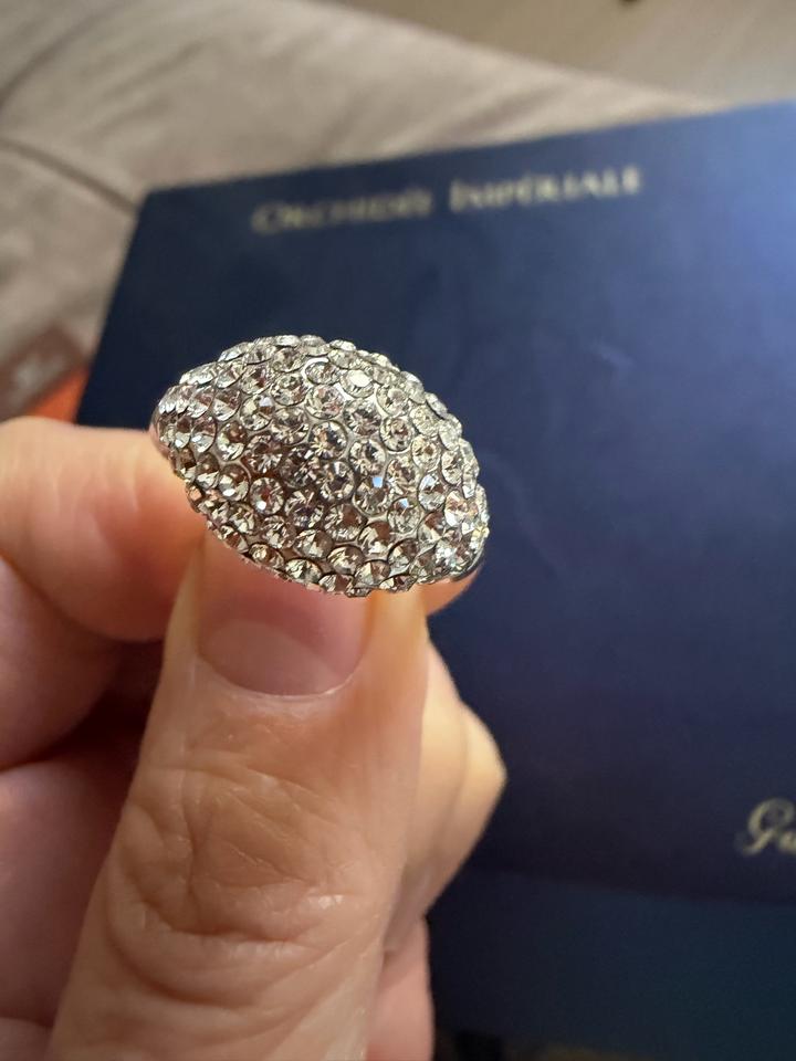 Кольцо Swarovski с кристаллами