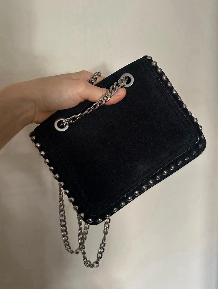 Zara мини сумка из замши
