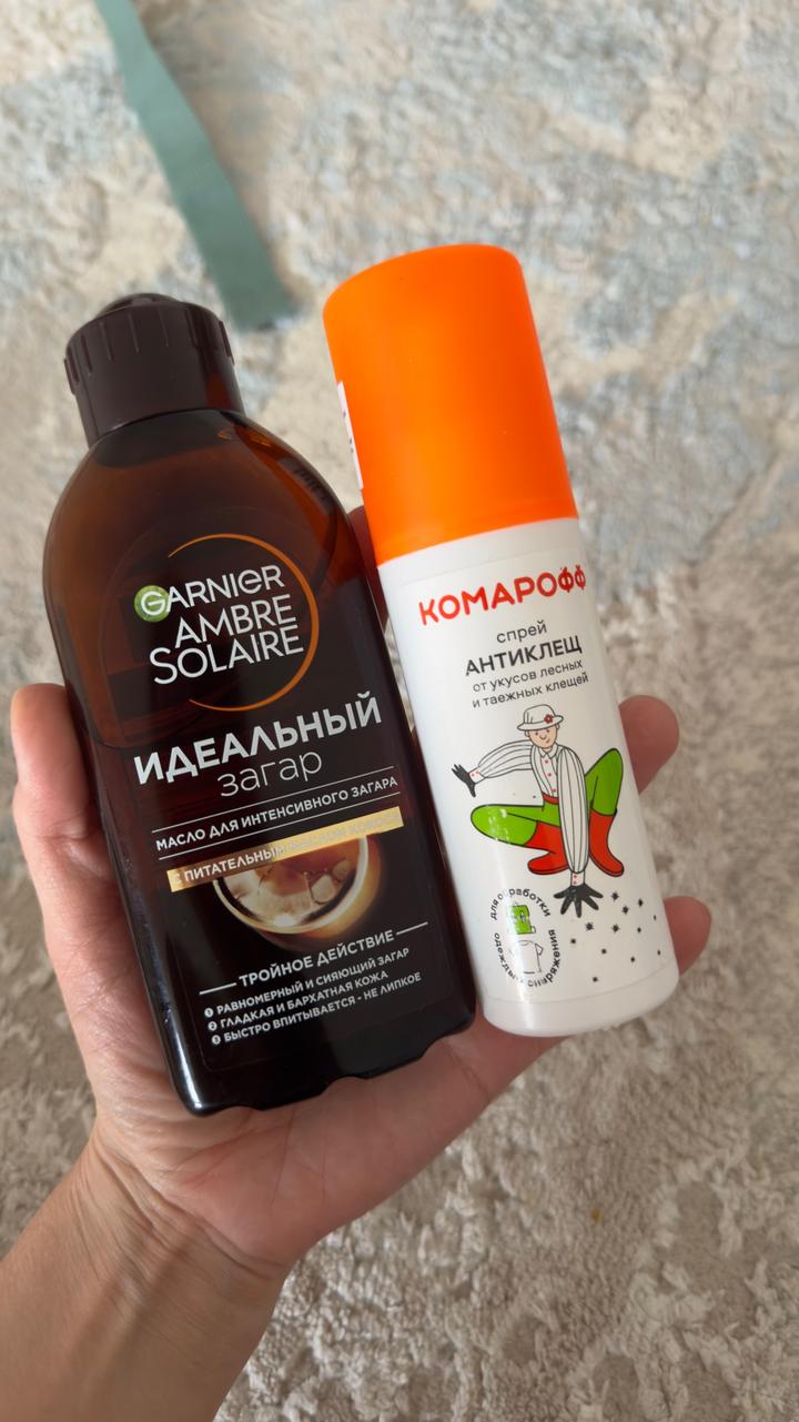 Garnier Масло для загара и спрей от комаров