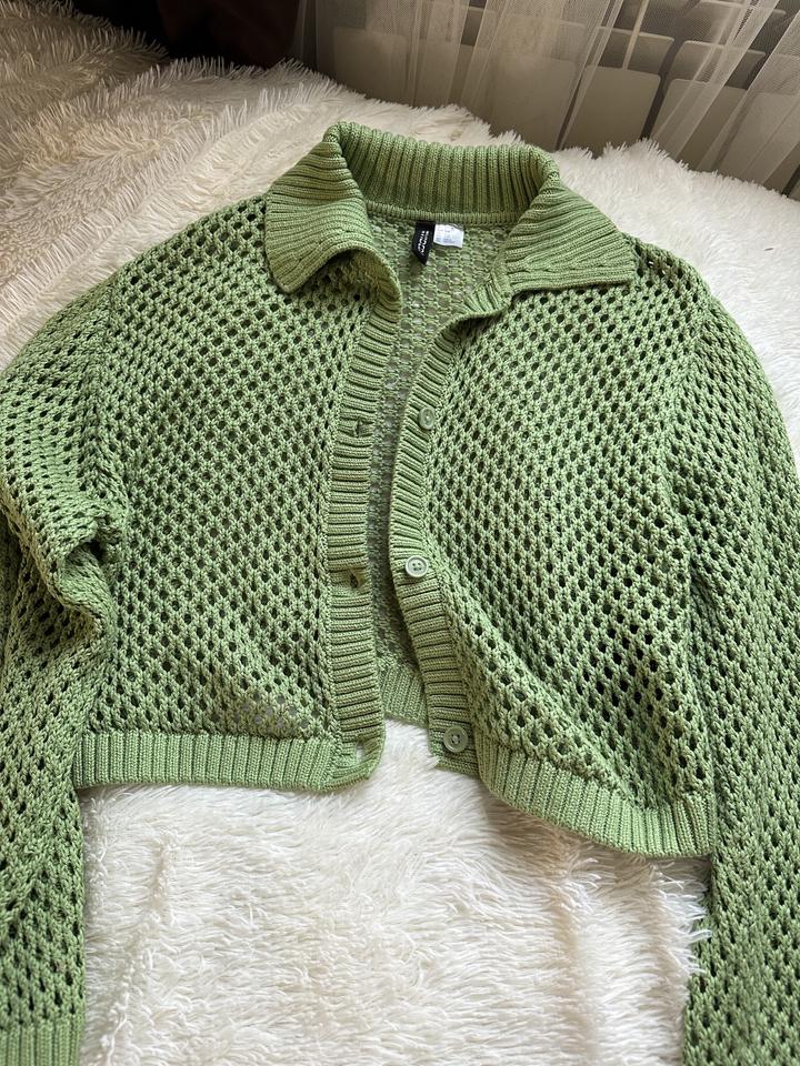 H&M кардиган с дырочками