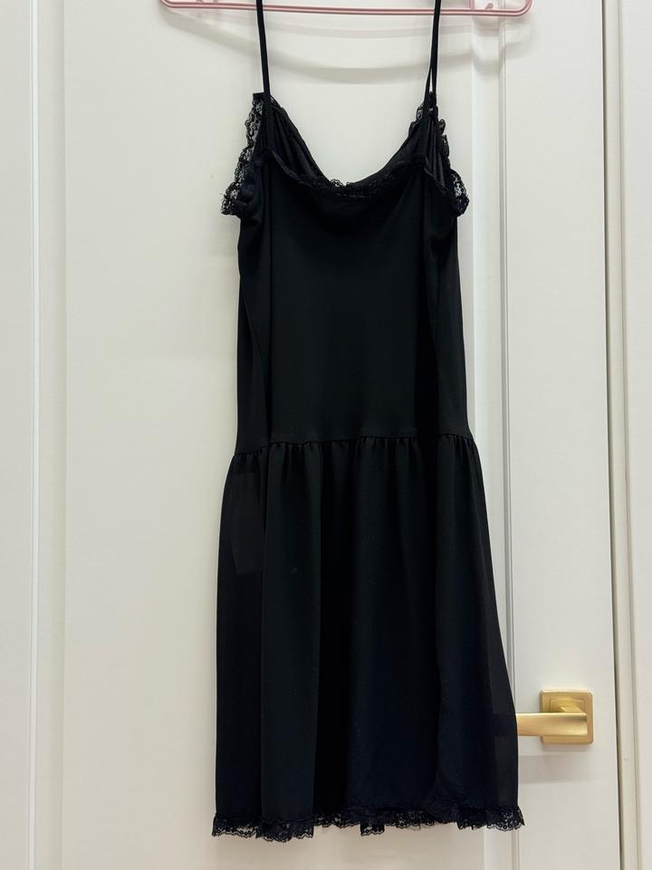 RED Valentino черное платье-комбинацию от REDValentino