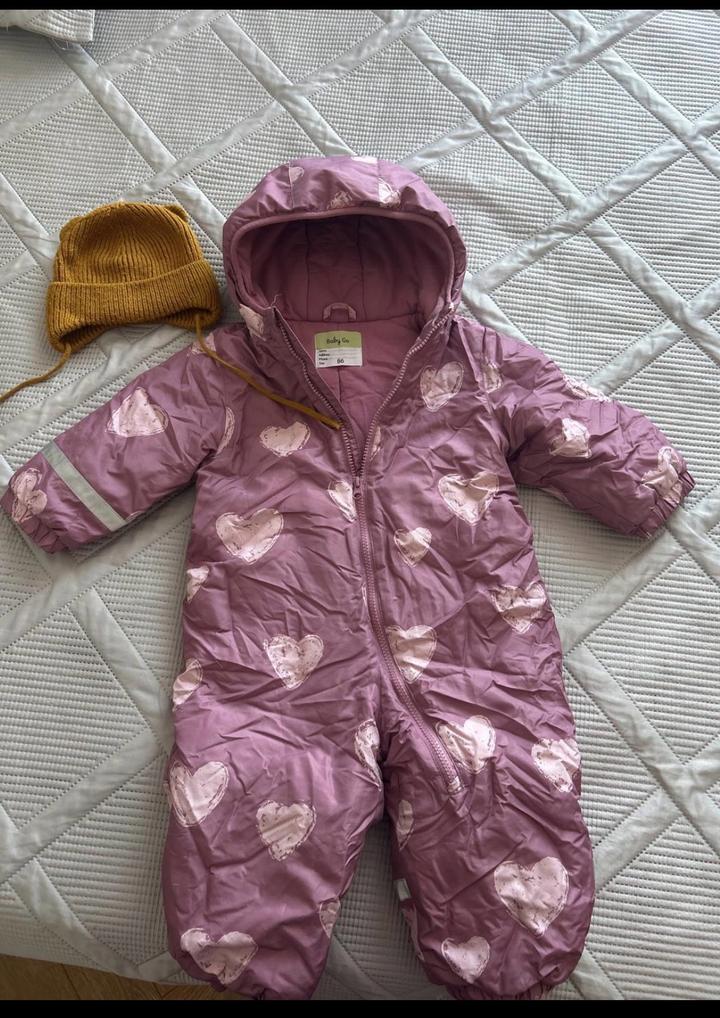 Baby Go детский зимний комбинезон с шапкой